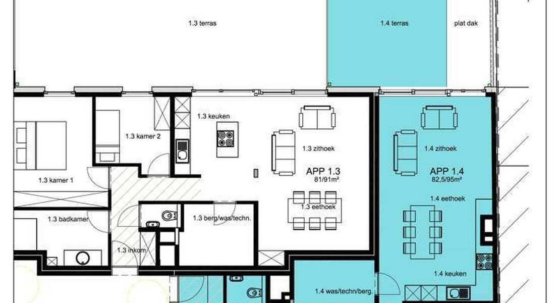 Appartement te huur in Opwijk