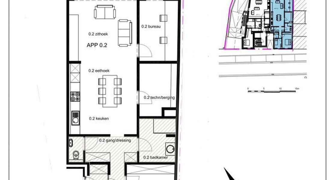 Gelijkvloerse verdieping te koop in Opwijk
