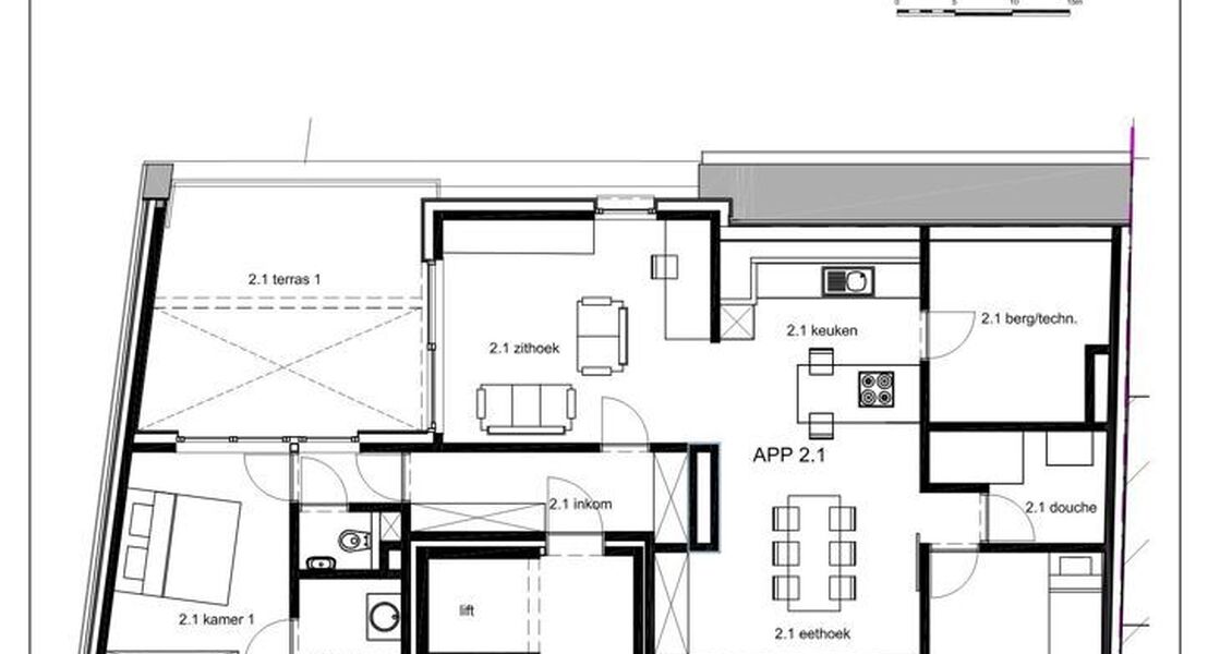 Penthouse te koop in Opwijk